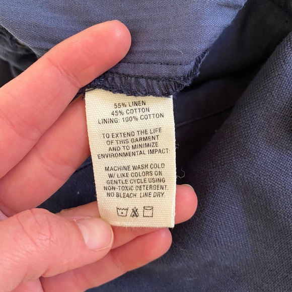 Alex Mill Boy Short in Oxford Linen - Picture 6 of 8